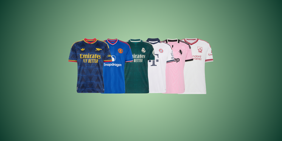 2026/27 Away Jerseys: Real Madrid, Arsenal, Liverpool, Manchester United, Bayern Munich &amp; Juventus