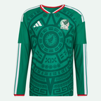 Mexico 26 Home Authentic Long Sleeve Jersey