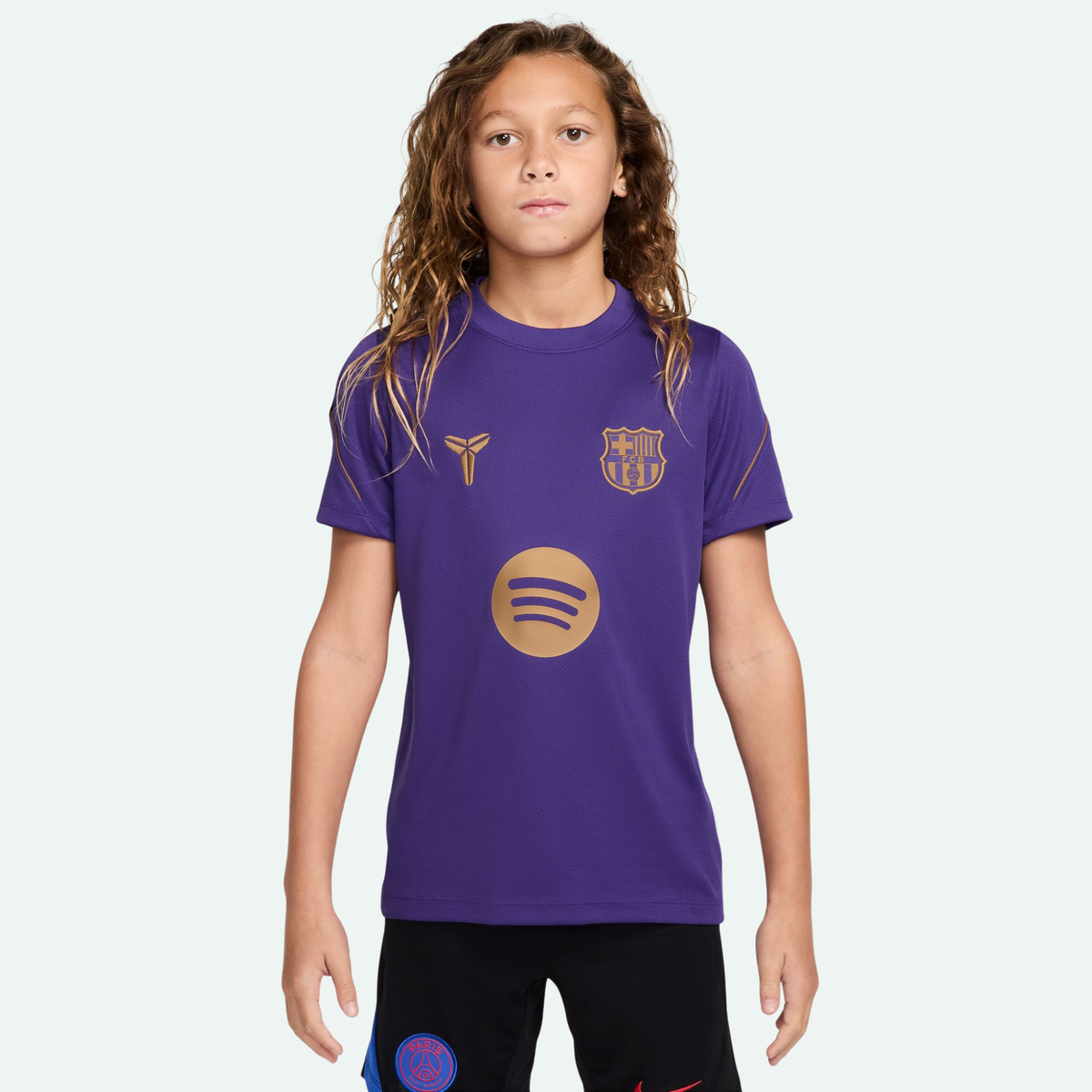 FC Barcelona Strike Away Short-Sleeve Kids Top