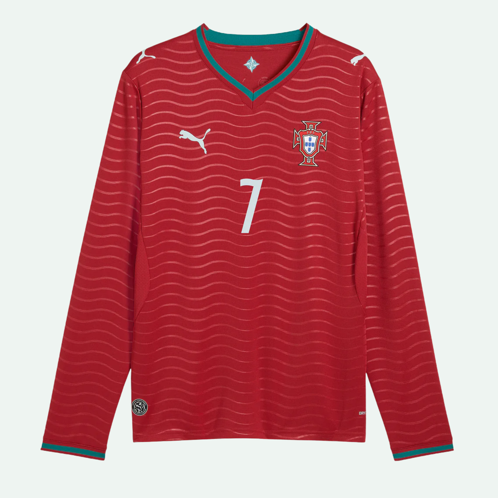 Portugal 26 Home Ronaldo Long Sleeve Jersey