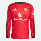 Manchester United 25/26 Long Sleeve Home Jersey