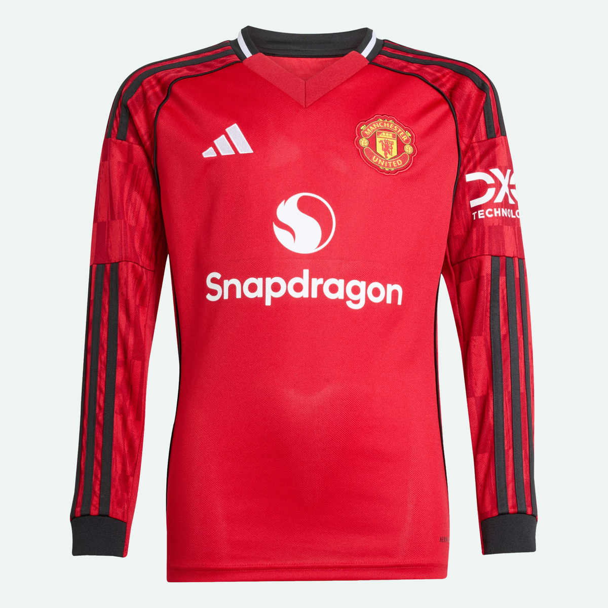 Manchester United 25/26 Long Sleeve Home Kids Jersey