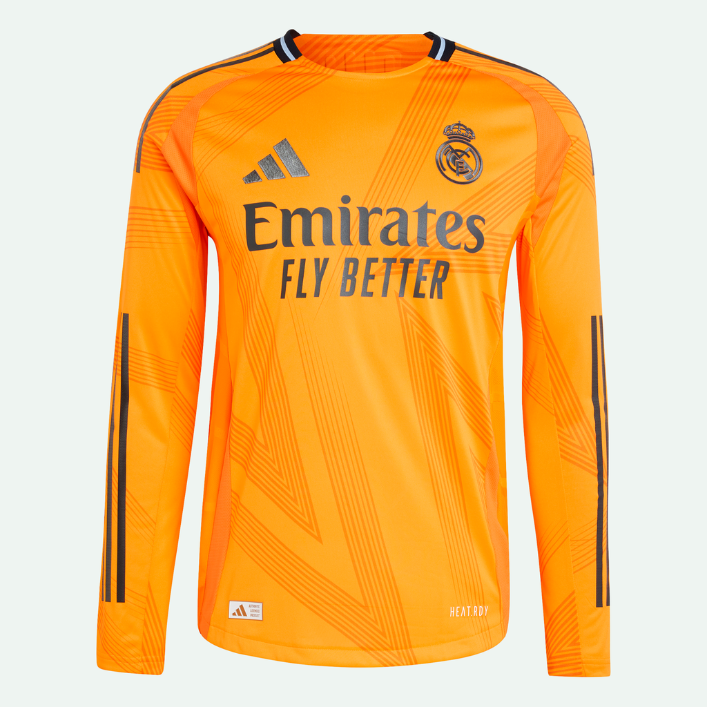 Real Madrid 24/25 Long Sleeve Away Authentic Jersey