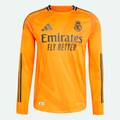 Real Madrid 24/25 Long Sleeve Away Authentic Jersey