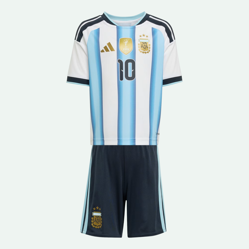 Argentina 26 Home Messi Kids Set