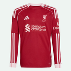 Liverpool FC 25/26 Long Sleeve Home Kids Jersey