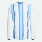Argentina 26 Home Authentic Long Sleeve Jersey