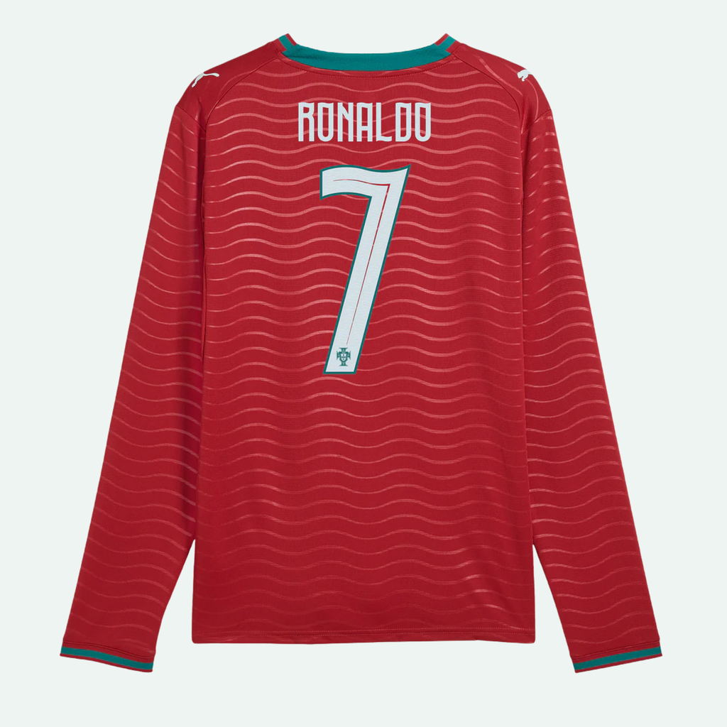 Portugal 26 Home Ronaldo Long Sleeve Jersey