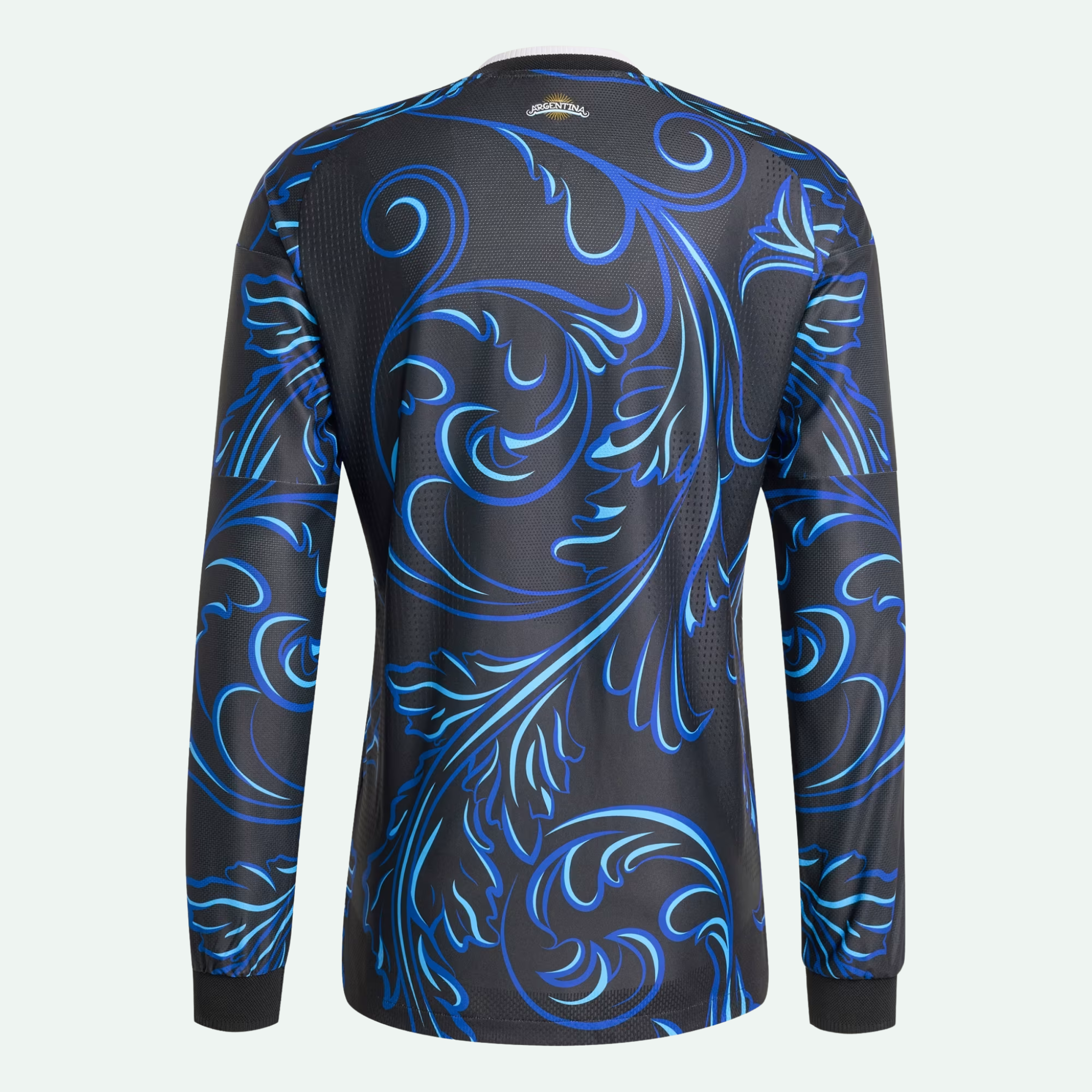 Argentina 26 Away Authentic Long Sleeve Jersey