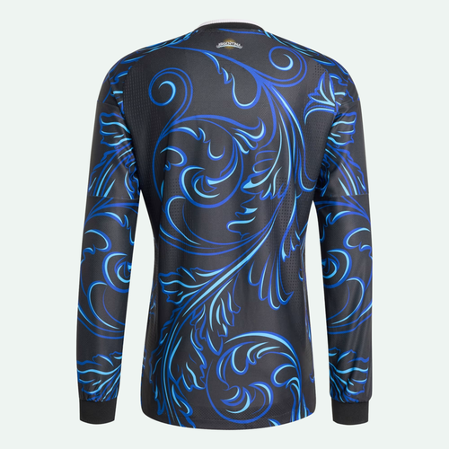 Argentina 26 Away Authentic Long Sleeve Jersey