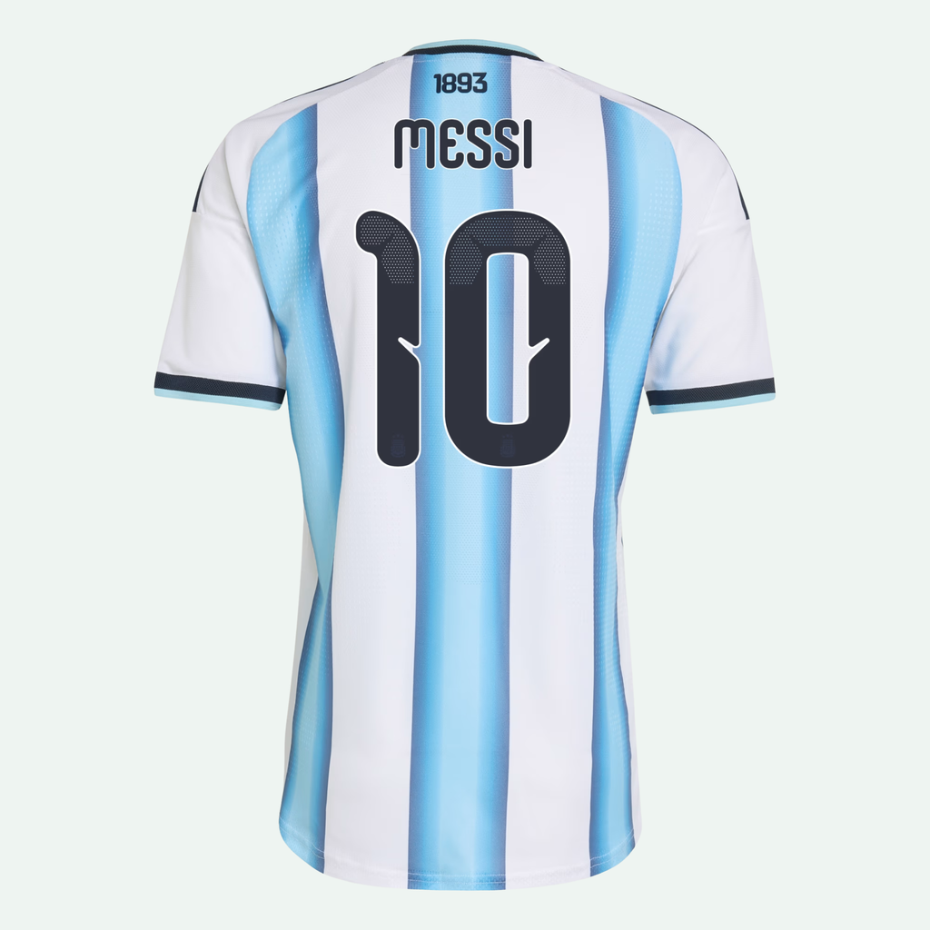 Argentina 26 Home Messi Authentic Jersey