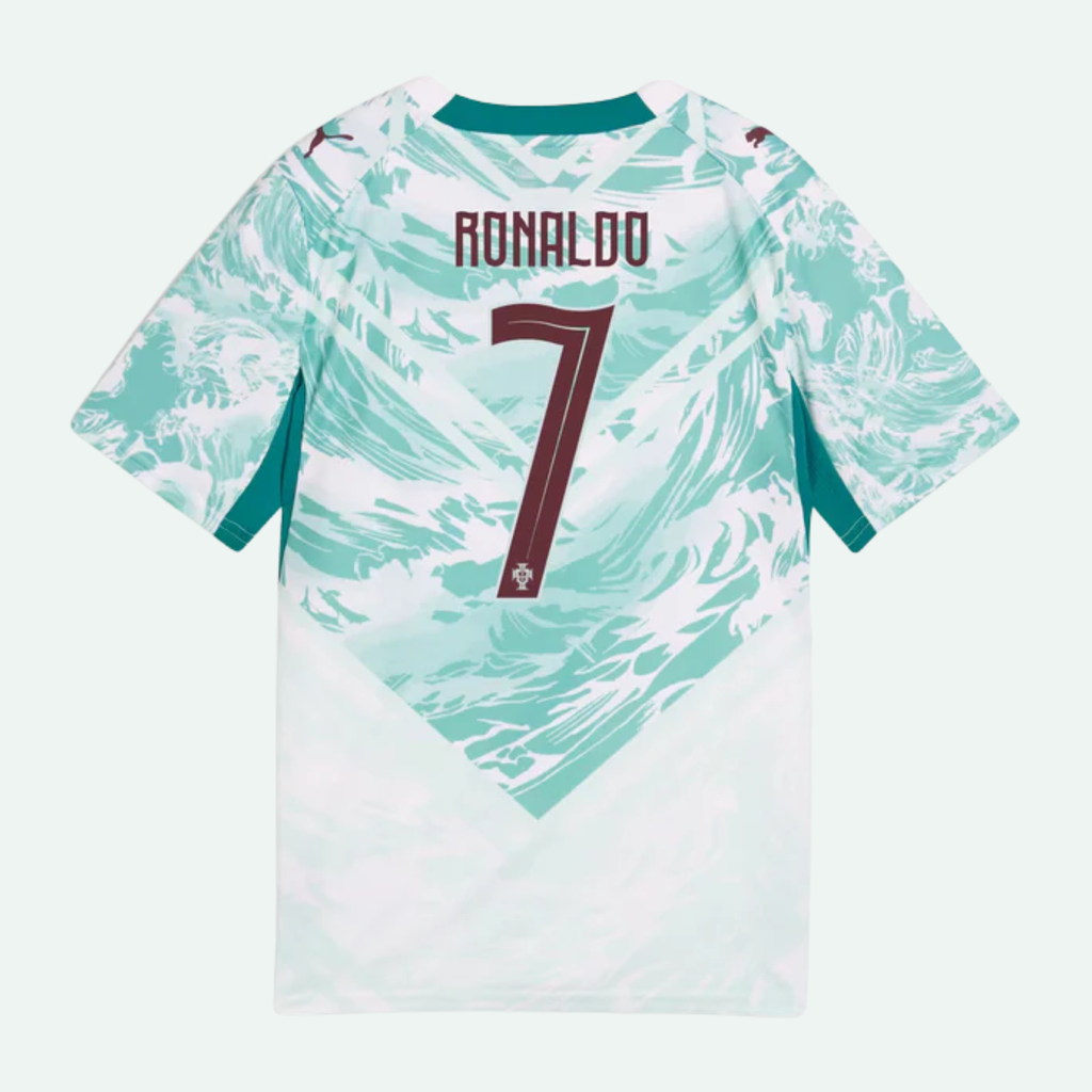 Portugal 26 Away Ronaldo Kids Jersey