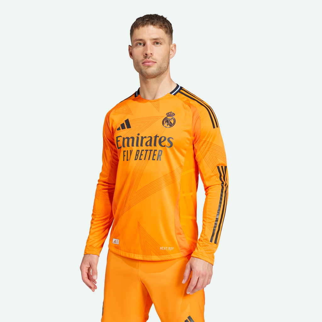 Real Madrid 24/25 Long Sleeve Away Authentic Jersey