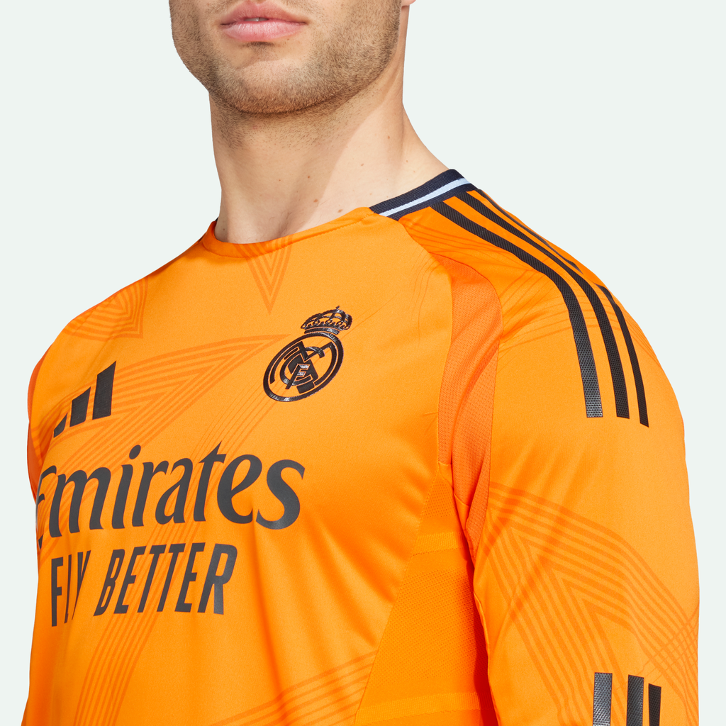 Real Madrid 24/25 Long Sleeve Away Authentic Jersey