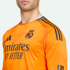 Real Madrid 24/25 Long Sleeve Away Authentic Jersey