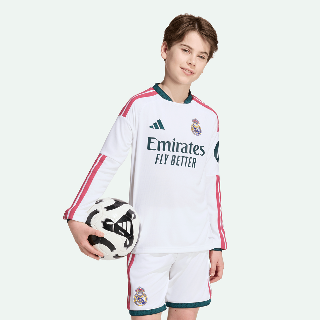 Real Madrid 26/27 Long Sleeve Home Kids Jersey