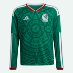 Mexico 26 Home Long Sleeve Kids Jersey