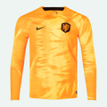 Netherlands 22 Stadium Home Long Sleeve Jersey