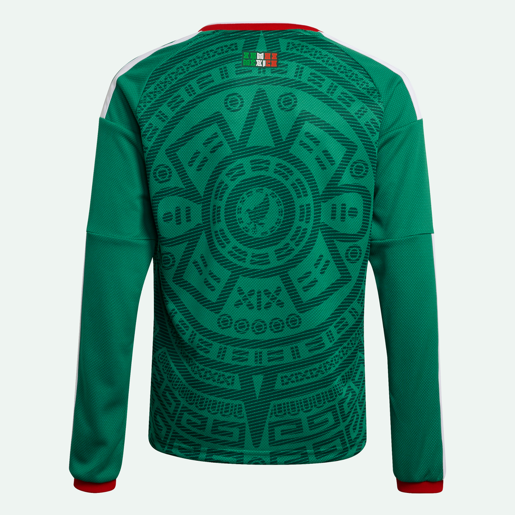 Mexico 26 Home Long Sleeve Kids Jersey