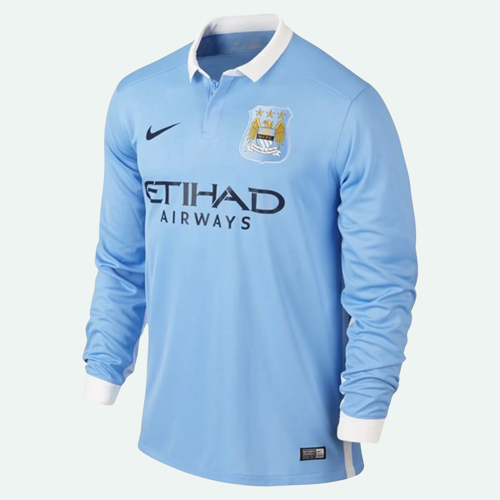 Manchester City 15/16 Long Sleeve Home Jersey