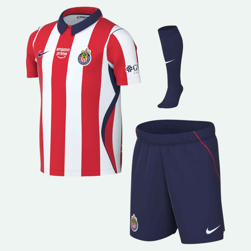 C.D. Guadalajara 26/27 Stadium Home Little Kids Set