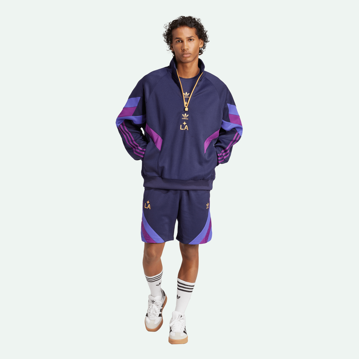 LA Galaxy Originals Half-Zip Crew Sweatshirt