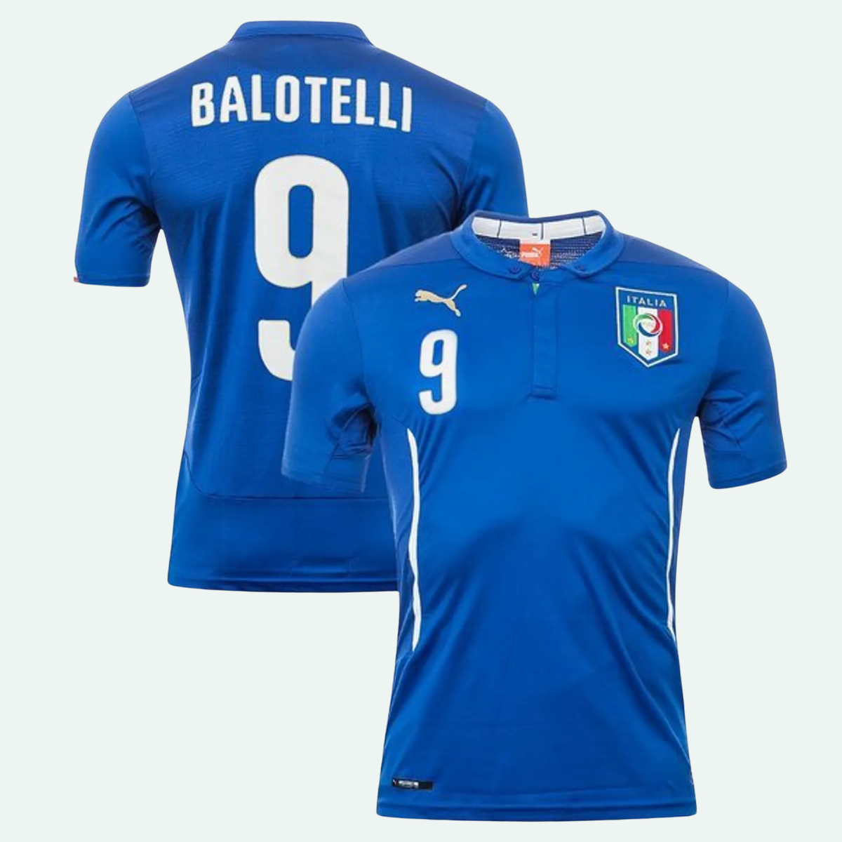 Italy 14 Home "Balotelli" Jersey