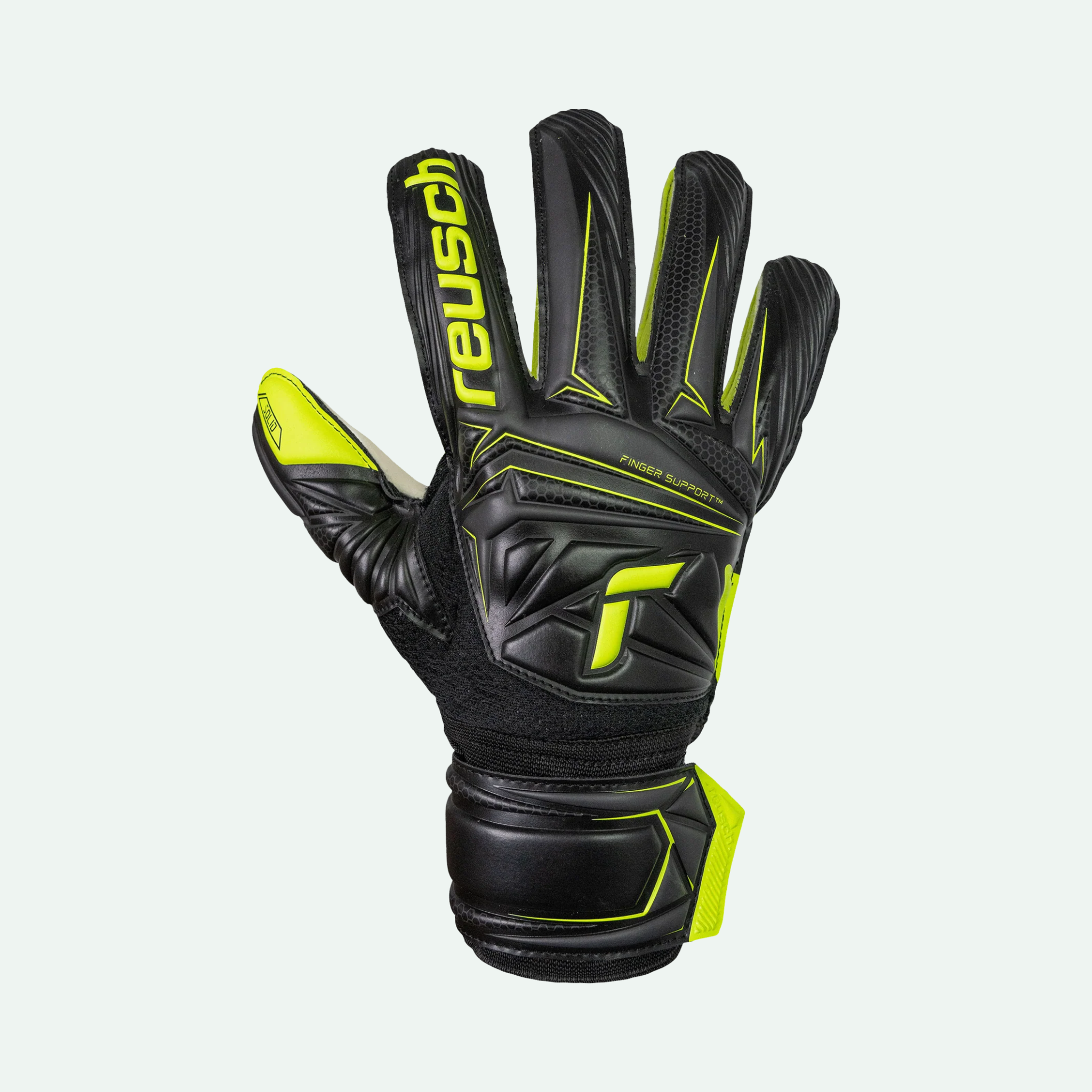 Attrakt Solid Finger Support Goalkeeper Glove